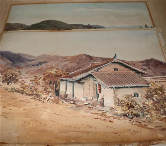 H.E. Bolton Views of Coalfield, Western China and Scene in China, 25 x 35cm, unframed